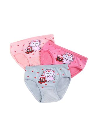 China Factory Wholesale Children's New Fashion Cute Cartoon Girls Underwear Breathable Underwear for sale