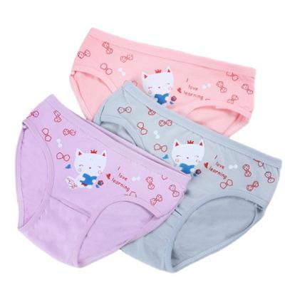 China Factory Promotional Sale Various Breathable Pure Cotton Kids Panties Girls Underwear for sale