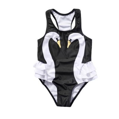 China New girls' bikini comfortable children's swimsuit black one-piece breathable children's swimsuit for sale