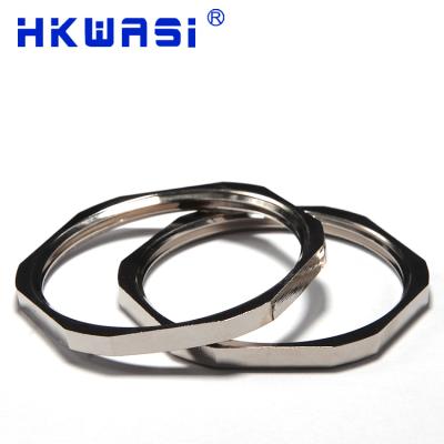 China HKWASI water treatment factory directly sell cable gland accessories metal hex screw brass nut for cable gland for sale