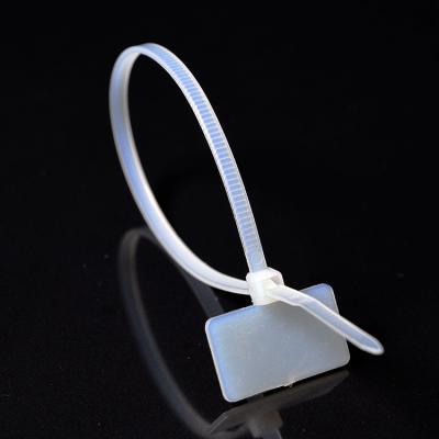 China HTP-100 Acid Releasable Nylon 66 Cable Tie Plastic Zip Tie With Tag for sale