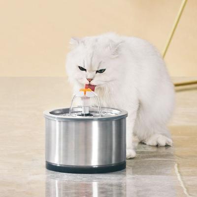 China Automatic Water Dispenser 304 Stainless Steel Pet Cat Automatic Water Feeder Stainless Steel Electric Circulation for sale