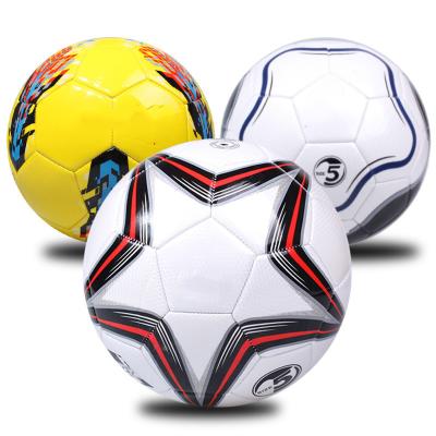 China Wholesale Custom Football Waterproof PVC Leather Soccer Ball Size 3 4 5 Football Soccer Ball Equipment for sale