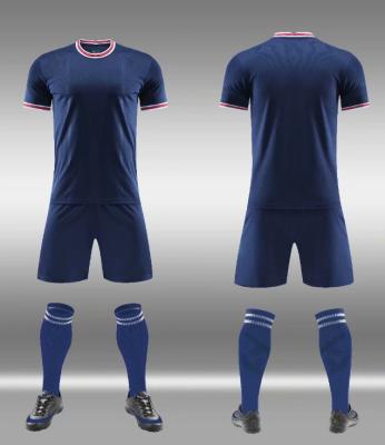 China 21/22 Free Print Pattern Quick Dry Breathable Latest Football Jersey Custom Logo Sports Jersey Soccer Team Wear Cheap New Designs Football Uniform for sale