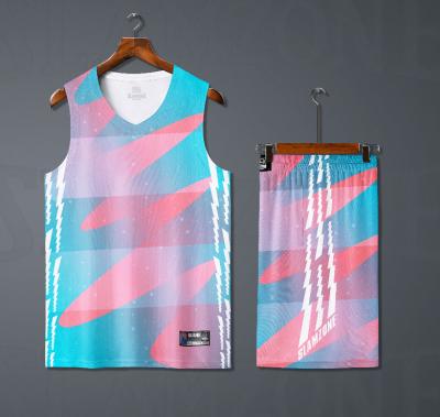 China Wholesale Men's Basketball Mesh Blank Reversible Basketball Uniform Tank Top Cheap Custom Made Breathable for sale