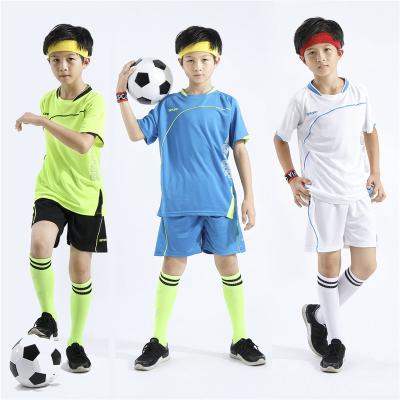 China Adult Girls Boys Mens Soccer Jerseys Sets Kids Football Sets Short Sleeve Kids Soccer Uniforms Soccer Fitness Tracksuit Suits for sale