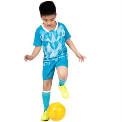 China Sets Man Wholesale Kids Sports Plain White Football Soccer Jersey Uniform New Custom Made Model Set for sale