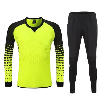 China Best Selling Lightweight Breathable Quick-Dry Club Soccer Apparel Suit Sublimation Goalkeeper Soccer Practice Uniform for sale