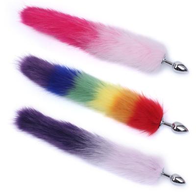 China For Men Anal Sex Tail Plugs Tricky Mental Plug Toy Roleplay Funny Fairy Colorful Soft Sex Fox Tail Plug Anal Plug for sale