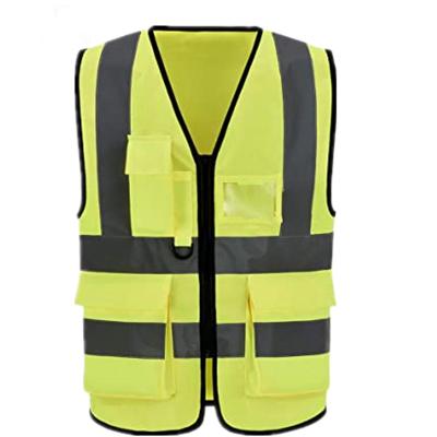 China Hi Sizes Force Safety Vest With Pockets Zipper Closure for sale