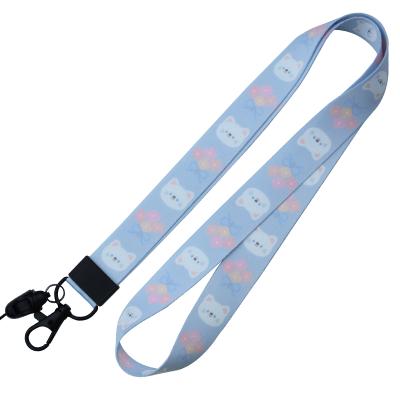 China Health Care Institutes Custom Design Promotion Wholesale Adjustable Gradient Nylon Key Chain Lanyard for sale