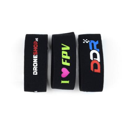 China Health Care Institutes Wholesale Festival Reusable Cloth Wristband Elastic Band Elastic Wristbands With Custom Logo for sale