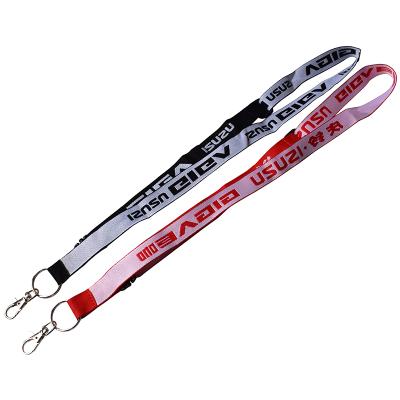 China Health Care Institutes Custom Made Jacquard Sublimation Mute Key Chain Adjustable Woven Woven Lanyard With Safty Buckle for sale