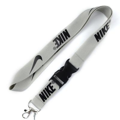 China Gift Giving Fashionable Lanyard Nylon Polyester Material Plastic Separated Loop Lanyard for sale