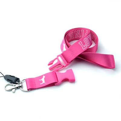 China Gift Giving Sell Well Pink Beautiful Phone Fashion ID Card Key Card Lanyard Multicolor Optional Lanyard Love for sale