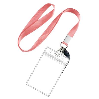 China Waterproof Student School Card Lanyard Display High Quality Student Campus Bundle Cards Lanyard PVC Card Holder Work Employees for sale