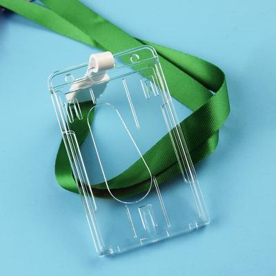 China Factory direct sales of health care institutes of the high quality lanyard with the logo of plastic ID card holders and ID card holders can be customized for sale