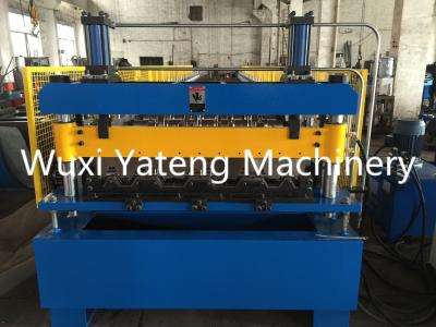 China Fully Automatic Roof Profiling Machine , Metal Deck Roll Forming Machine 90mm Roller Diameter for sale