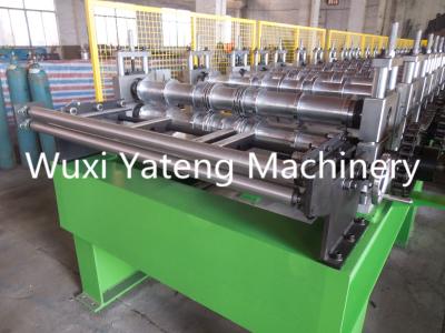 China 0.7 - 1.5mm Thickness Steel Structural Floor Deck Roll Forming Machine With Pre - Cutting for sale