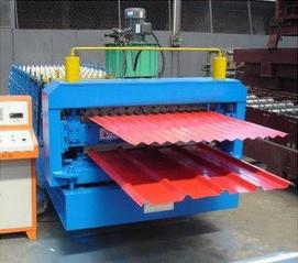 China 7.5 + 3KW Power Glazed Tile Roll Forming Machine 11500mm * 1800mm * 1600mm Size for sale