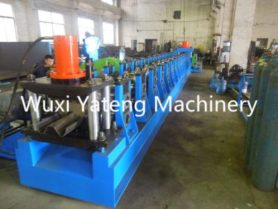 China Gcr15 Roller Material Guard Rail Roll Forming Machine With Gearbox Driving System for sale