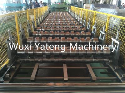 China Q235 Steel Roof Tile Roll Forming Machine , Roof Tile Making Machine 1220 / 1250mm Feeding Width for sale