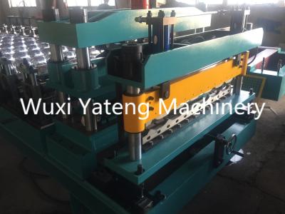 China Automatic PLC Control Glazed Tile Roll Forming Machine With Chain Transmission for sale