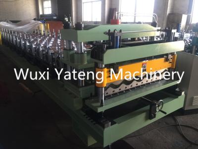 China 20m / Min High Speed Mental Glazed Tile Roll Forming Machine With Servo Feeding And Cutting for sale