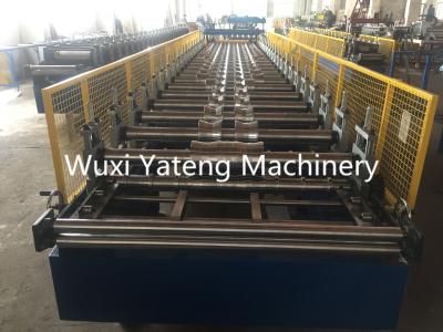 China Trapezoidal Roof Panel Roll Forming Machine 0.3 - 0.8mm Thickness PPGI Material for sale