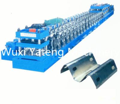 China Two Waves Guardrail Cold Roll Forming Machine Gear Box Driven System Forged Iron Side Plate for sale