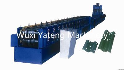 China 5 Tons Hydraulic Decoiler Highway Guardrail Cnc Roll Forming Machine With Touch Screen for sale