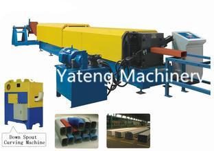 China High Precision Gutter Downspout Roll Forming Machine Fly Saw Cutting for sale