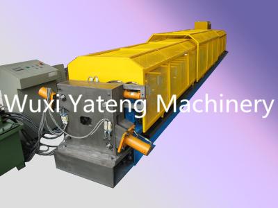 China Mirror Polished Roller Material Gutter Roll Forming Machine For Water Pipe / Drin Pipe for sale