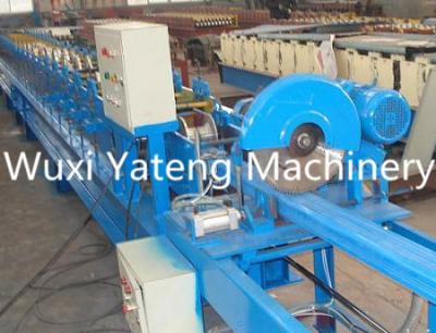 China Downspout Metal Roofing Roll Former With Crimping Machine , Post / Tube Forming Machine 8 Ton for sale