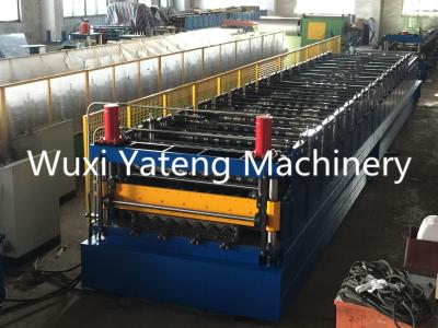 China Manual Decoiler Type Metal Ridge Cap Roll Forming Machine , Simple Operation Sheet Forming Machine for sale