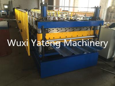 China Chain Drive Hydraulic Cutting Corrugated Roll Forming Machine 1250mm Feeding for sale