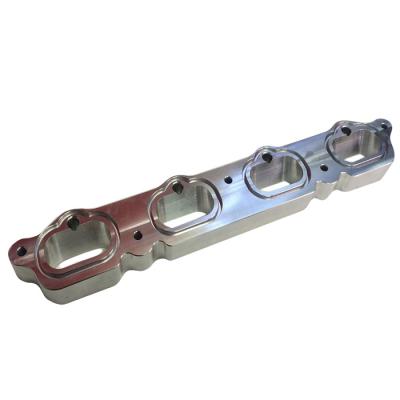 China Automotive CNC Machined Custom Aluminum 7075 t6 Intake Manifold Flange For Engine Cylinder for sale