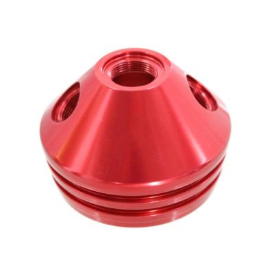 China High quality cnc precision custom industrial machining turning OEM anodized aluminum shisha hookah tank parts for sale