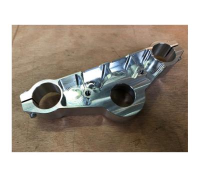 China Custom CNC Machining 40 Mm Automotive Billet Steering Head Yoke With Double Clamp For Motorcycle for sale