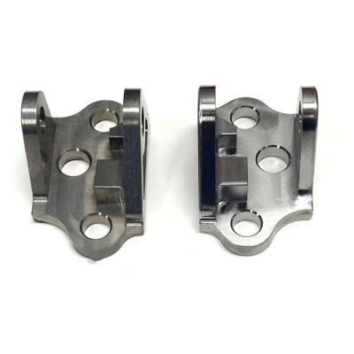 China Automotive CNC Machining Custom Aircraft Grade Custom Titanium Foot Peg Mount Brackets for sale