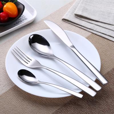 China Amazon Buy Supply Viable Online Wholesale Elegant Cutlery Set Silver Silverware Stainless Steel for sale