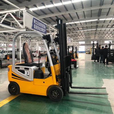 China 1ton 2ton 3ton Hotels Electric Forklift With 3M-6m Optional Lifting Height for sale