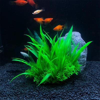 China Aquarium Decoration Ornamental Plants Fish Aquarium Decoration Plastic Aquatic Plants for sale