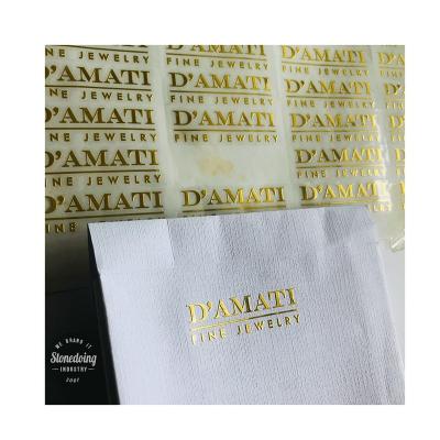 China Luxury Waterproof Waterproof 3d Transfer Embossed Gold Foil Custom Logo Metal Stickers Metallic Silver Label Stickers for sale