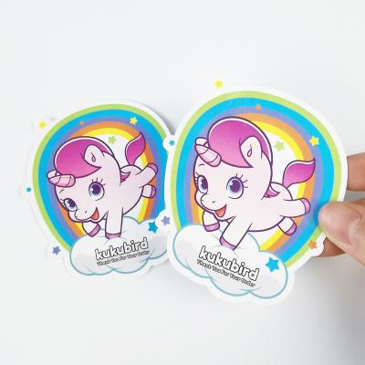 China Stickers from Waterproof+Eco-friendly+UV Resistant High-quality Waterproof Glossy Laminated Self-Adhesive Company Logo Custom Die Cut Vinyl for sale