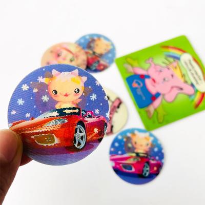 China High Quality Waterproof+ECO-Friendly+Self-adhesive Custom Motion and 3D Anime Die Cut Stickers Custom Lenticular Labels and Posters for sale