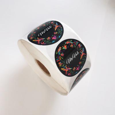 China Custom Printed Logo Labels Waterproof Vinyl Sticker Printing Label On Rolls For Packaging for sale