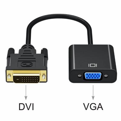 China High Speed ​​COMPUTER DVI 24+1 PIN Dual Link DVI-D Male To Female VGA Converter Adapter For Multimedia for sale