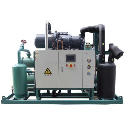 China Cold Room Fruit Storage Screw Hanbell Compressor RC2-140B-Z Condensing Unit For Cold Room for sale