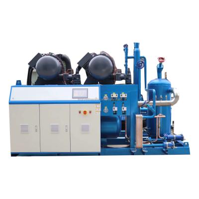 China Parallel Cold Room Fruit Storage RC2-230 B-Z Hanbell Two Screw Compressor Unit For Cold Room for sale